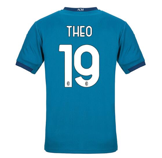 AC Milan Football Kit Third Soccer Jersey THEO #19 2020/21